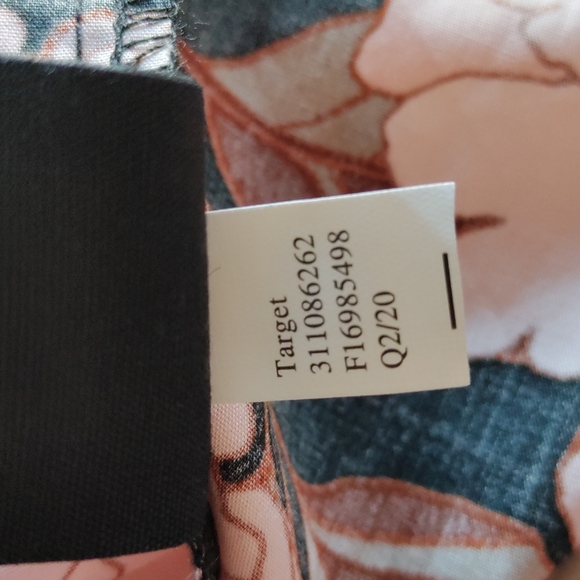 WHO WHAT WHERE Floral Tiered Midi Shirt Dress Short Sleeves Peony - Picture 9 of 9